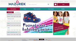 Desktop Screenshot of mazurek-buty.pl